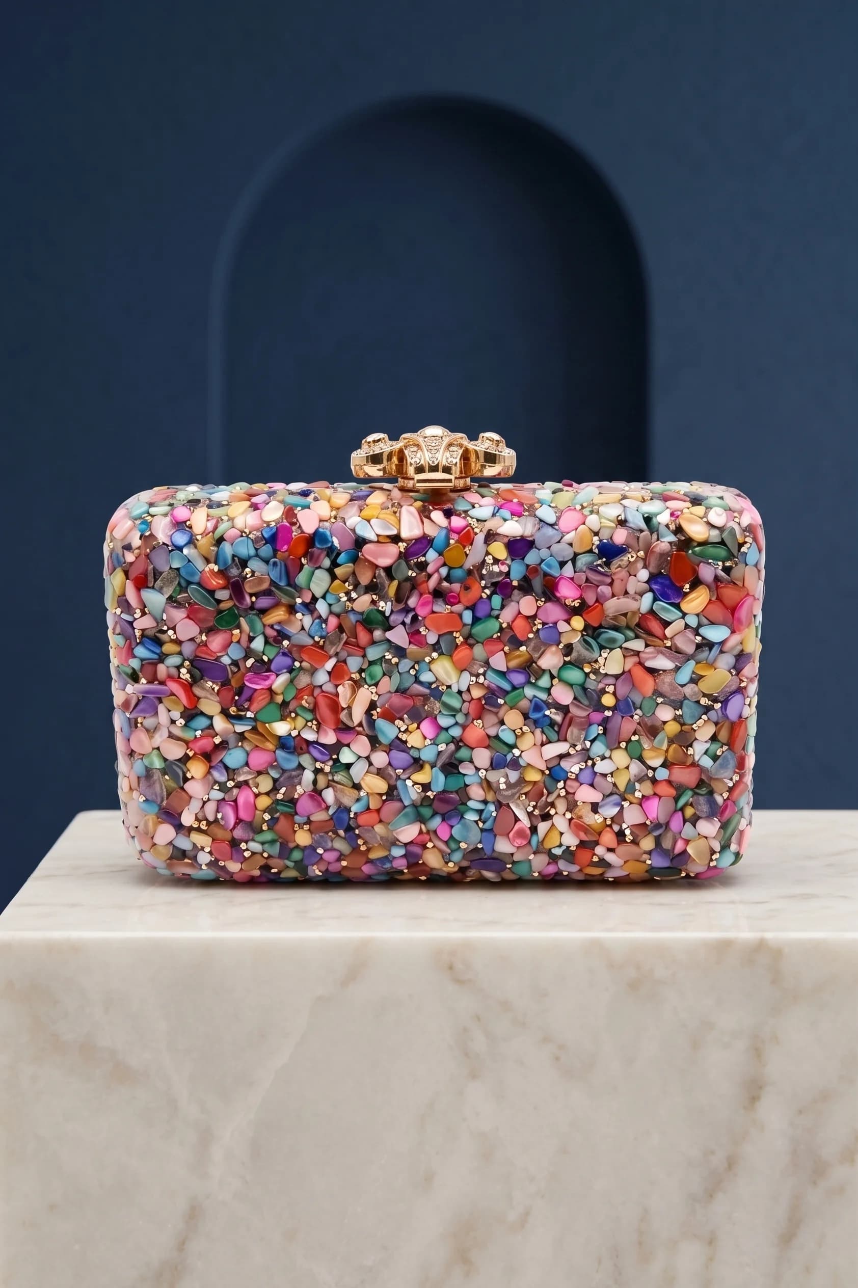 Bolsa Mosaico joya en color multicolor