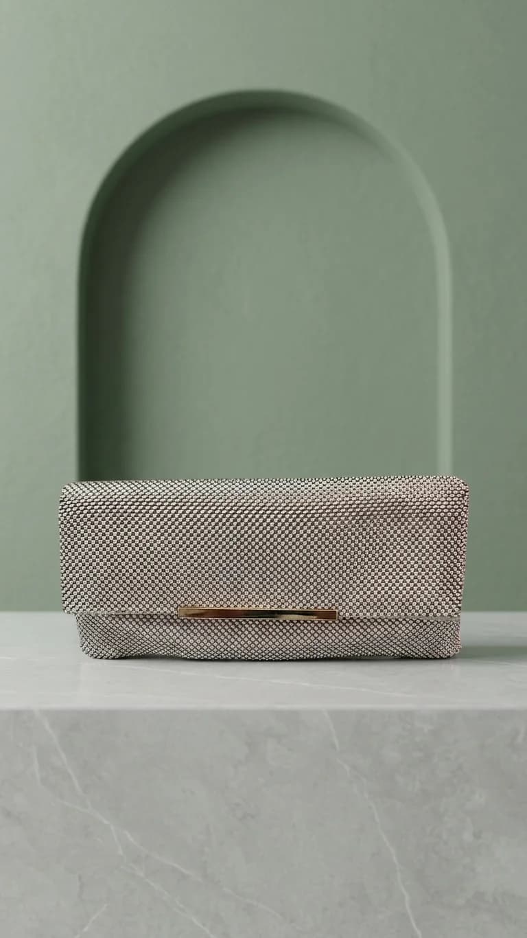 Bolsa Plata brillante en color plata