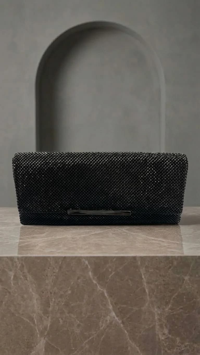 Bolsa Negro cristal en color negro