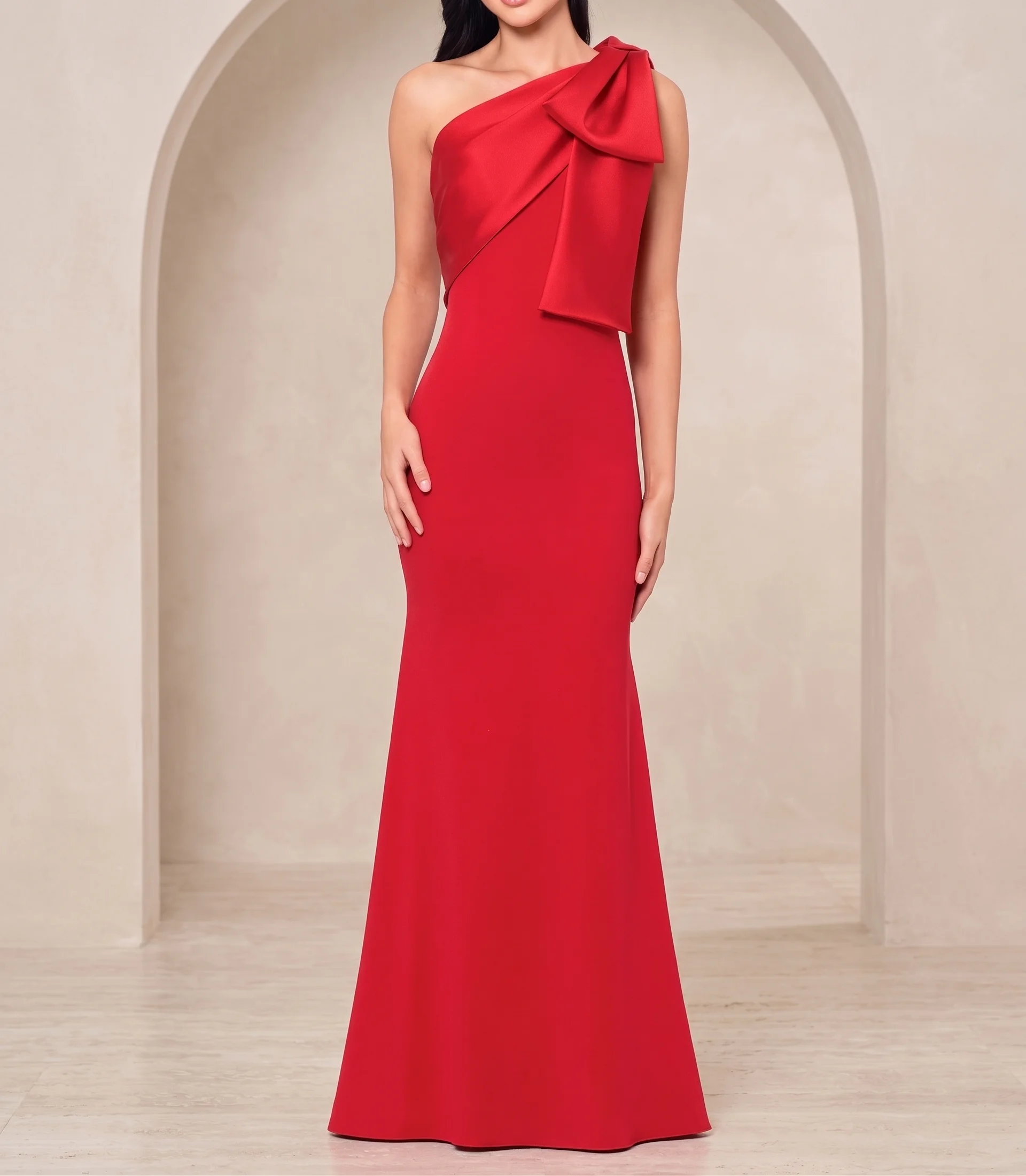 Vestido Rojo intenso en color rojo