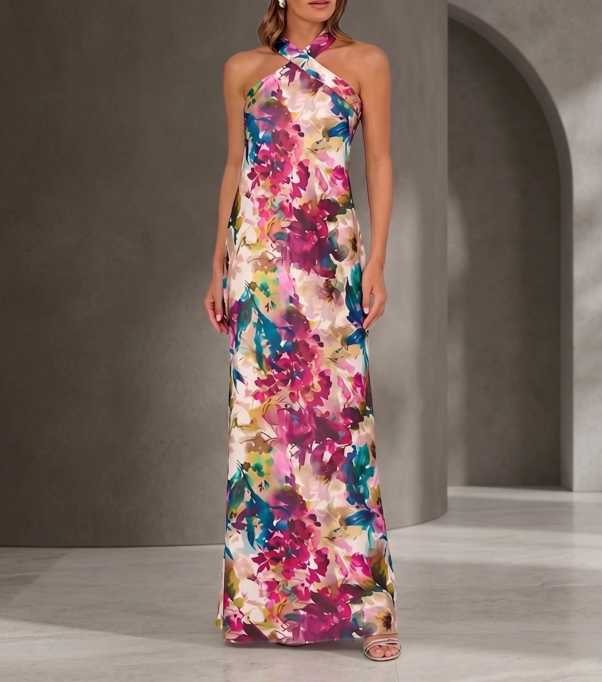 Vestido Floral multicolor en color varios