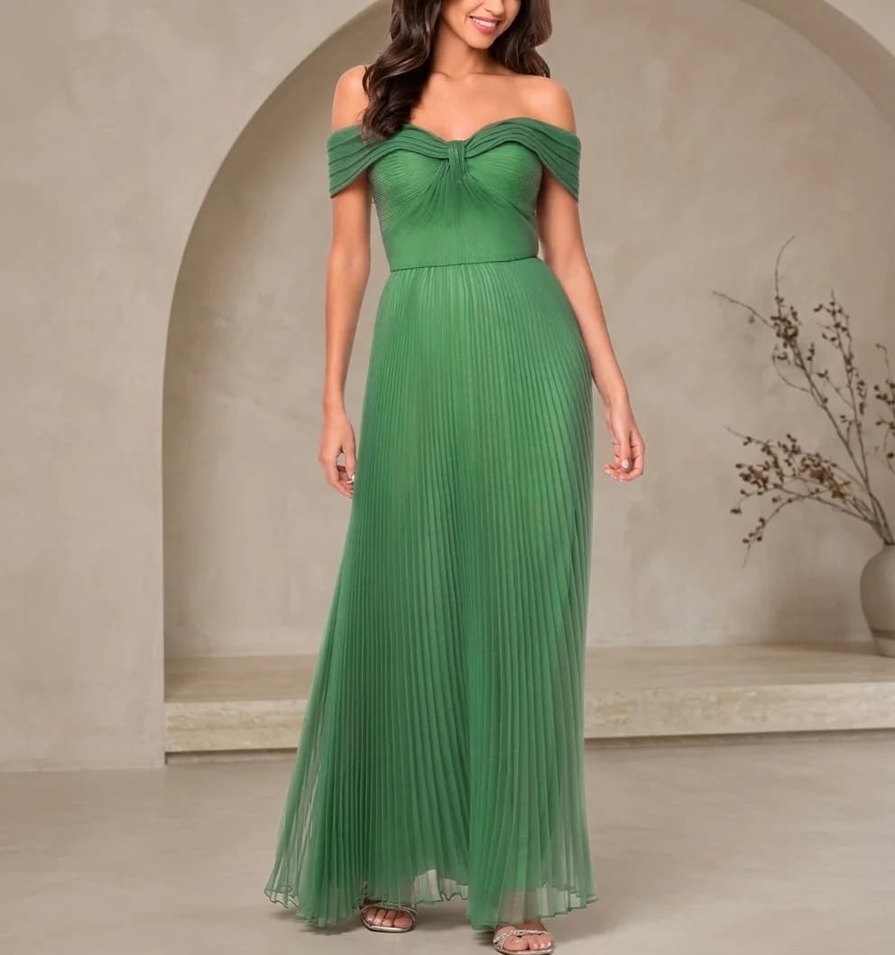 Vestido Verde hierba en color verde