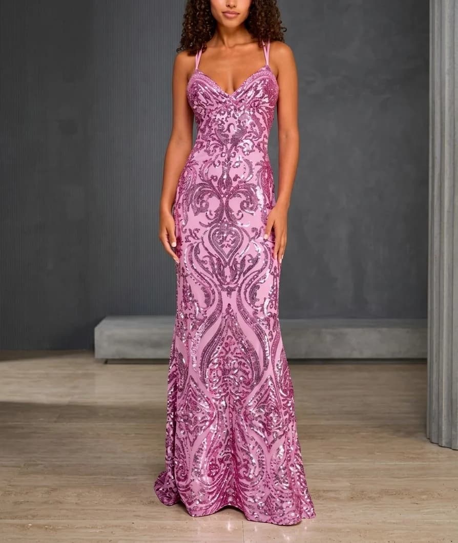 Vestido Perla rosa en color rosa
