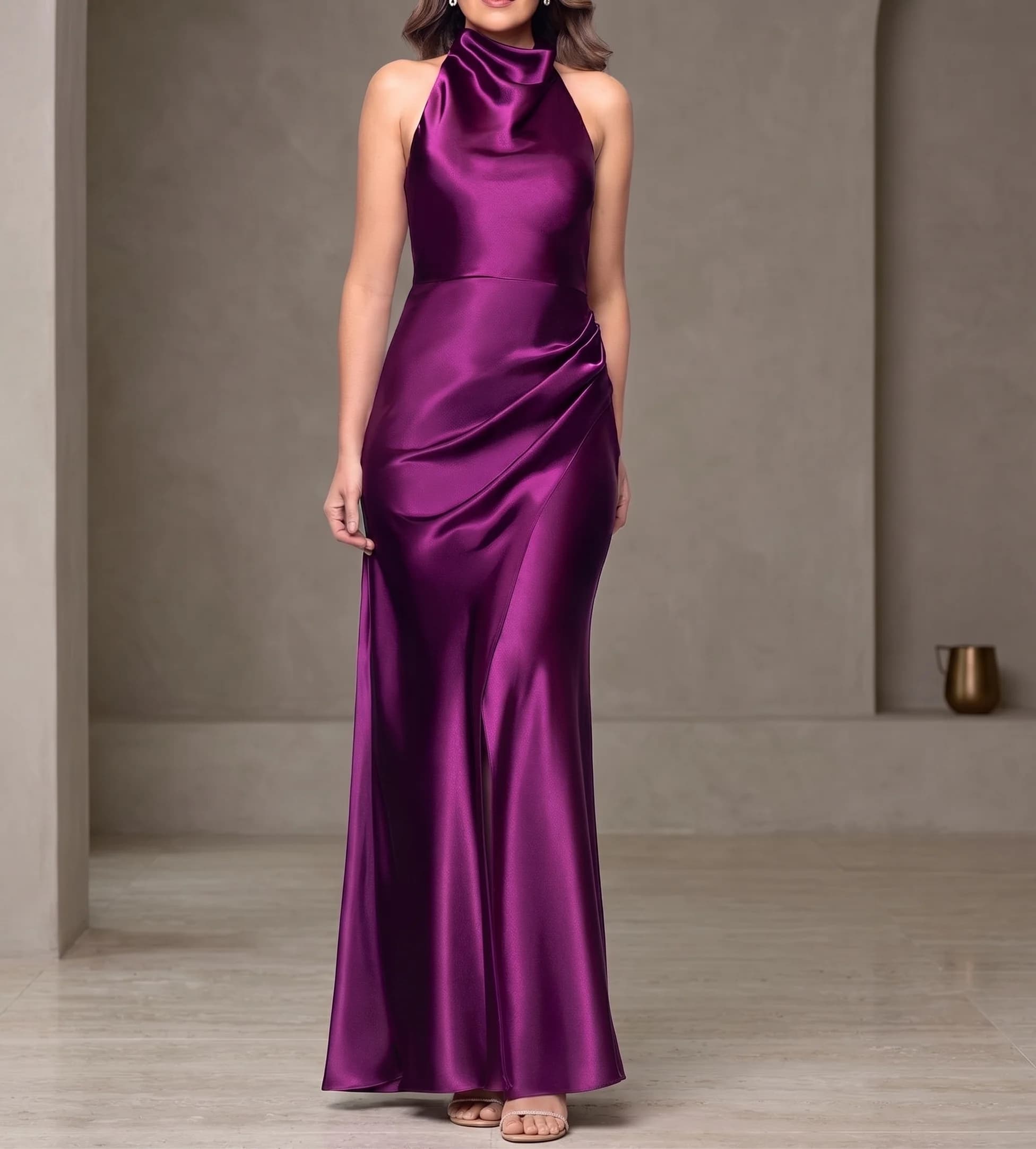 Vestido Púrpura bizantino en color púrpura