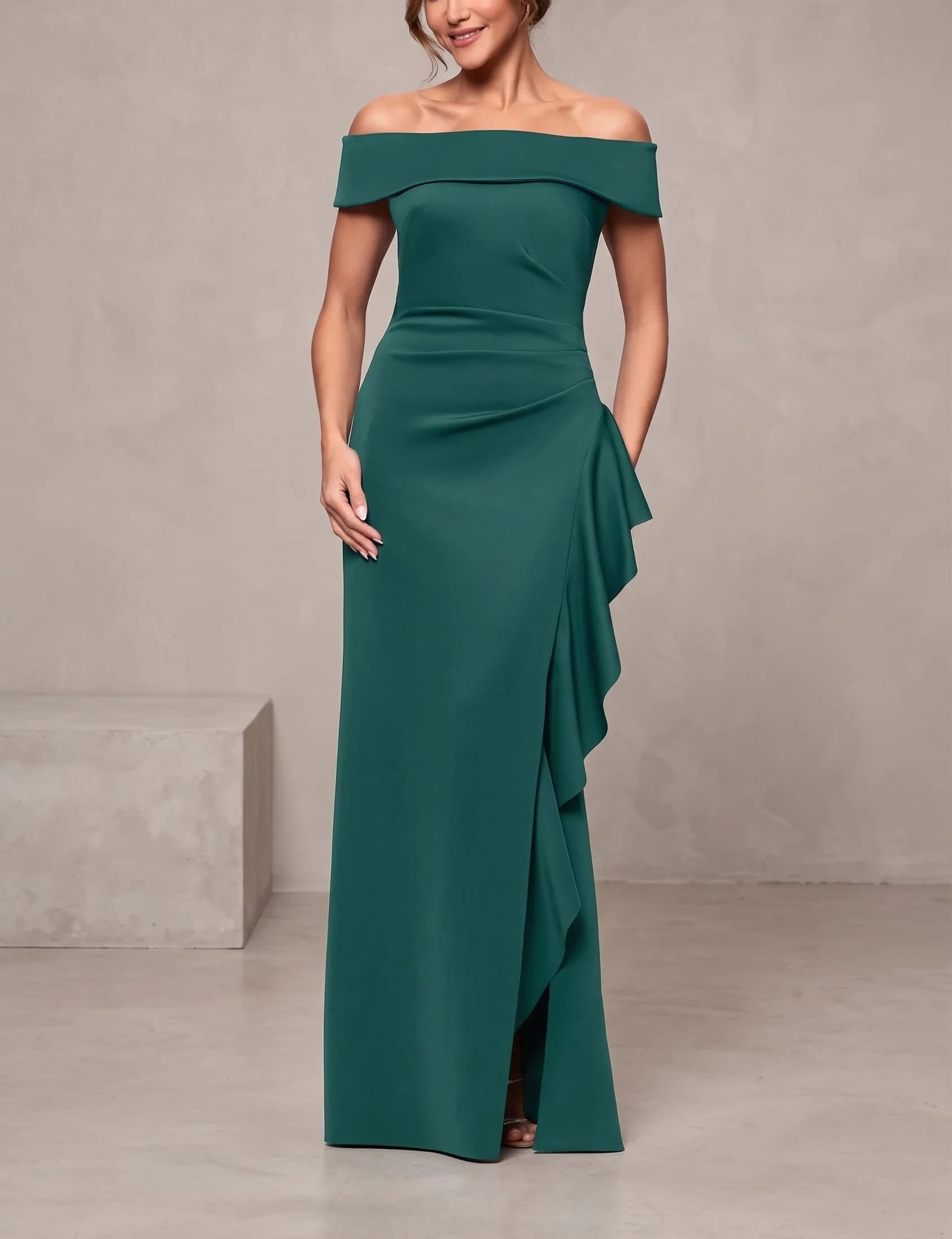 Vestido Verde pino en color verde