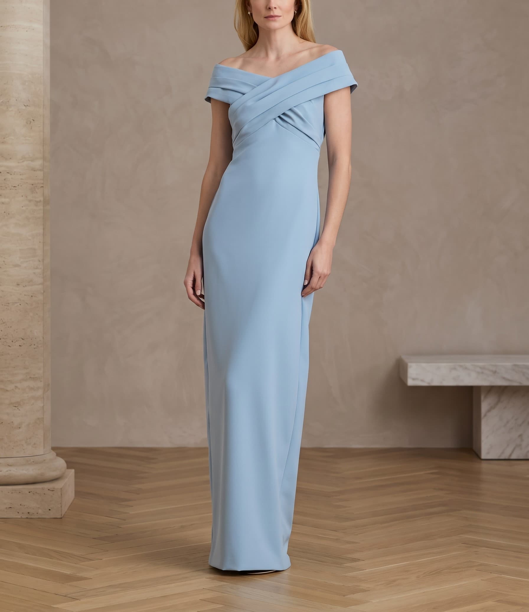 Vestido Azul pastel en color azul