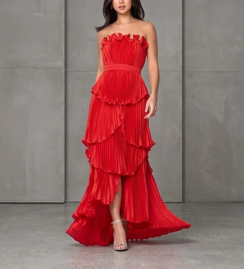 Vestido Rojo vivo en color rojo