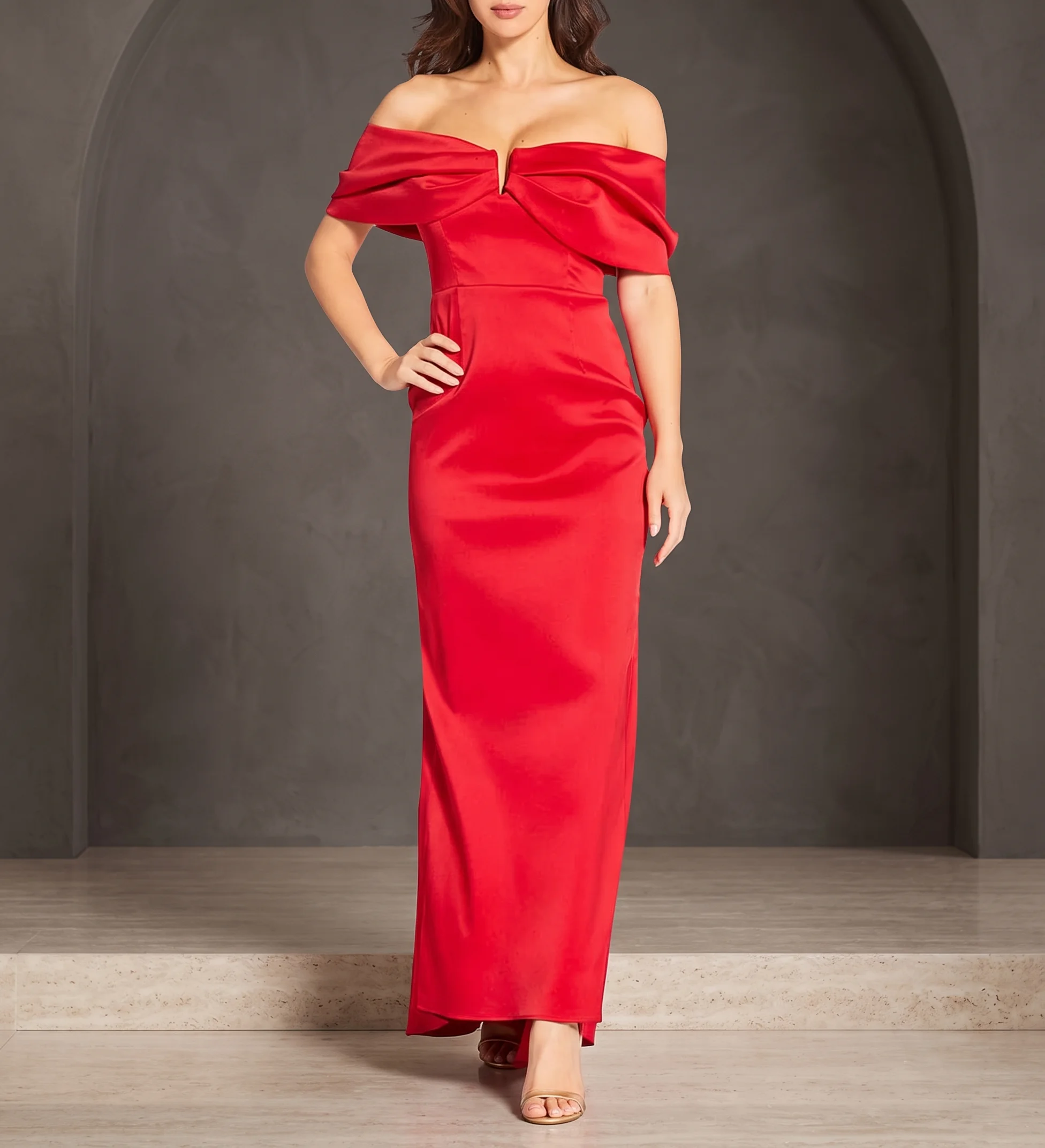 Vestido Rojo fresa en color rojo